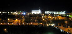 Вид с Пожарной каланчи на Воскресенской горе (место основания Томска) на центр города