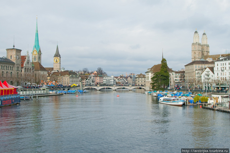 Величественное спокойствие на берегах реки Лиммат Цюрих, Швейцария