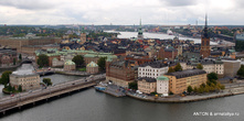 Виды с башни ратуши на Стокгольм
