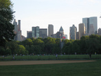 Небоскребы Нью-Йорка. Вид из Центрального парка.
