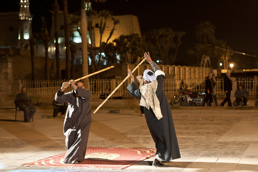 Ночной Луксор Луксор, Египет
