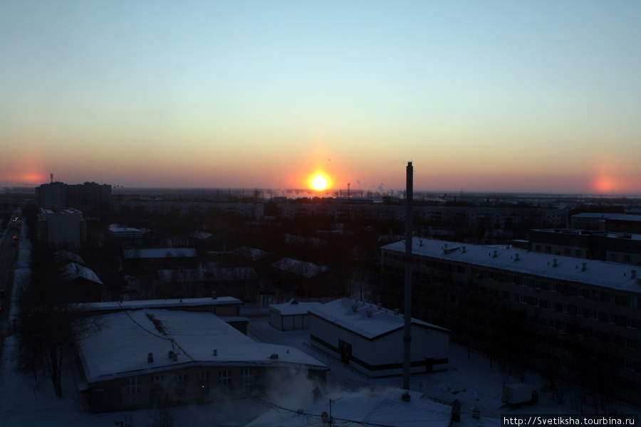 Восход над Сургутом Сургут, Россия
