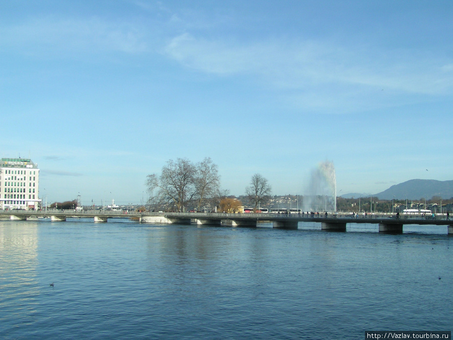 Мосты повисли над водами... Женева, Швейцария