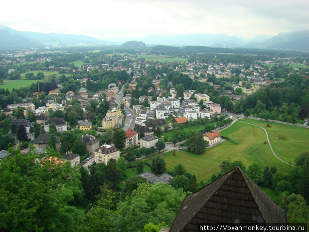 Вид из крепости Зальцбург, Австрия