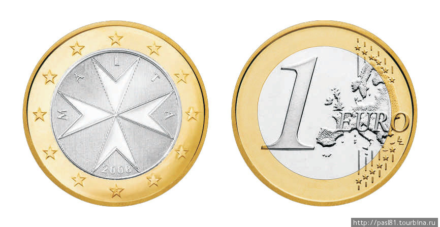 Мальта. 1 евро