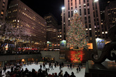 главная новогодняя елка Нью-Йорка у Рокфеллер центра