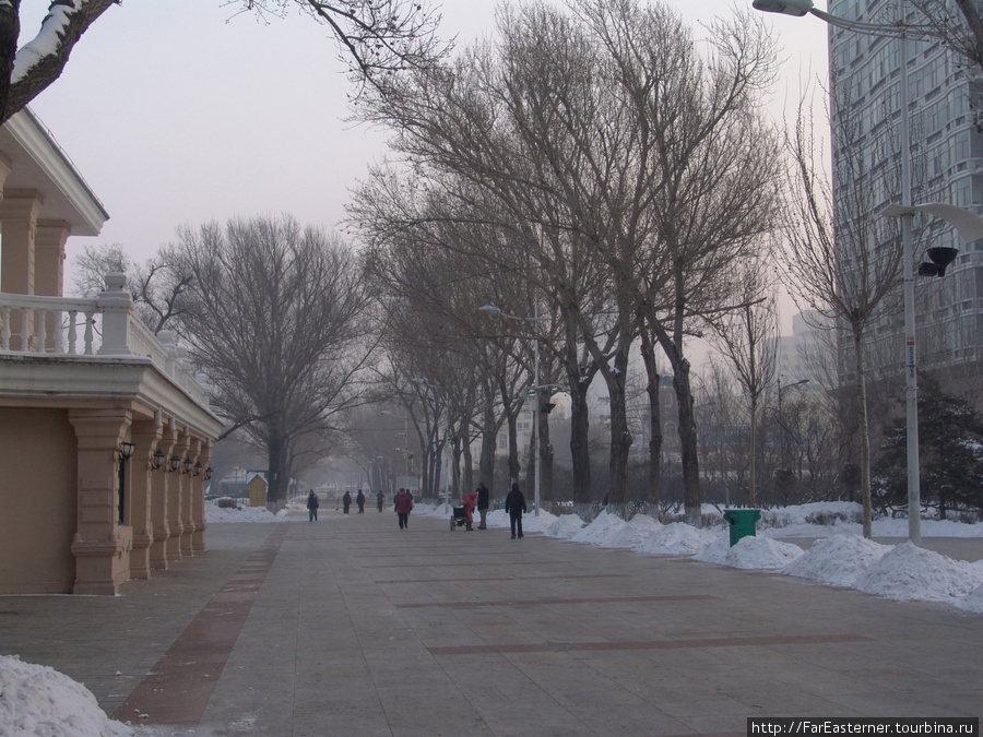 Морозный и туманный Харбин Харбин, Китай