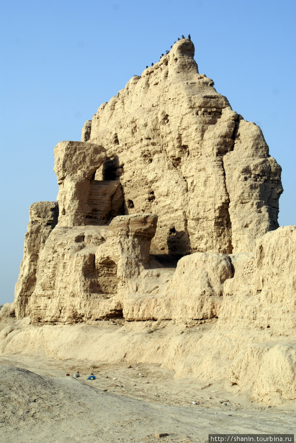 Руины крепости Синьцзян-Уйгурский автономный район, Китай