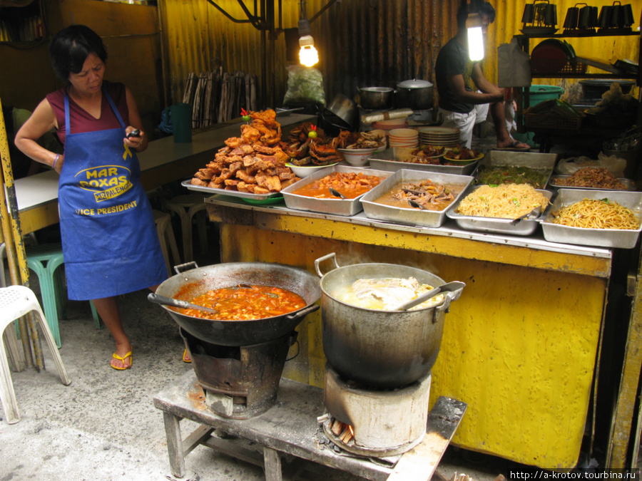 Уличные едальни Себу-Сити, остров Себу, Филиппины