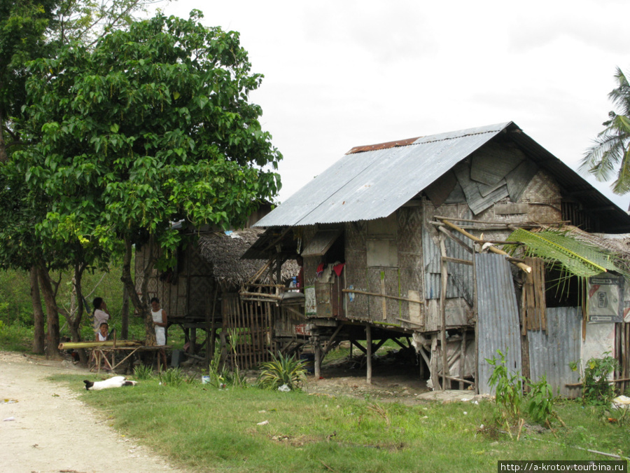 Домики рыбаков Алкой, остров Себу, Филиппины