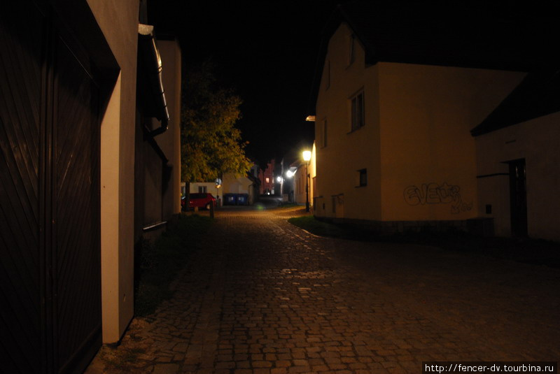 Пустнные улочки старого Телча Телч, Чехия