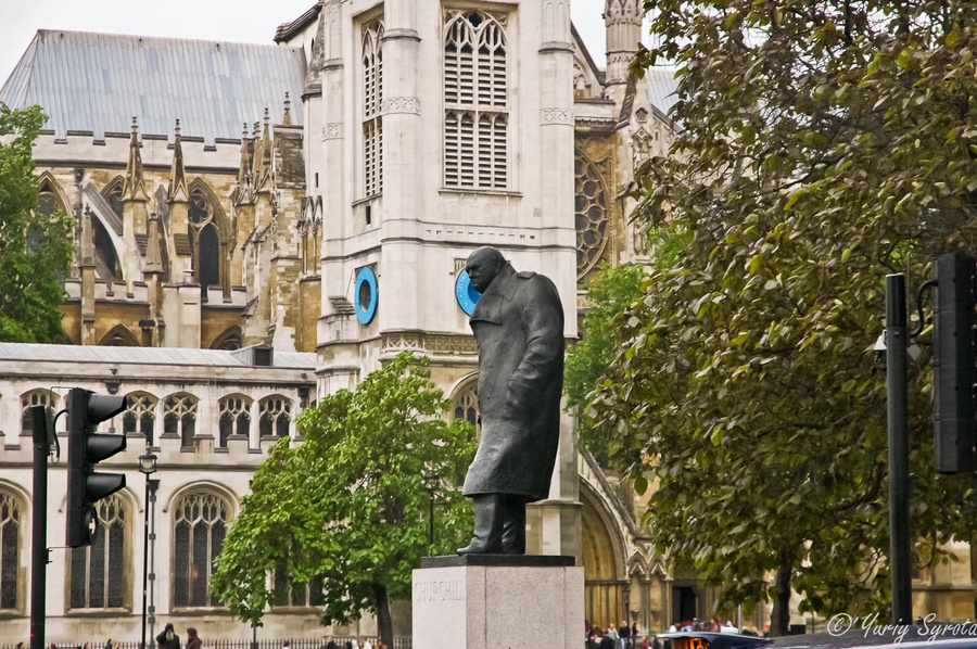 Памятник Черчилю. Лондон, Великобритания