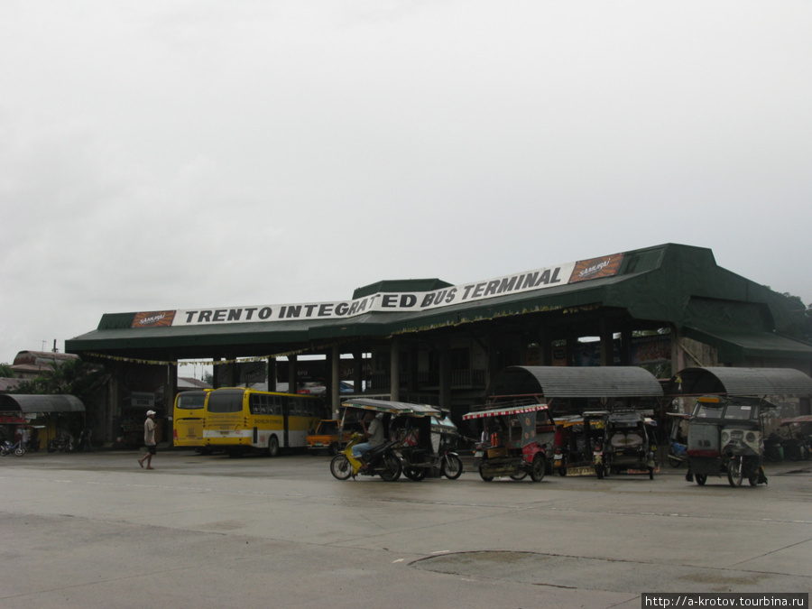 Автобусно-мотоциклетный терминал (автовокзал) Тренто Бутуан, Филиппины