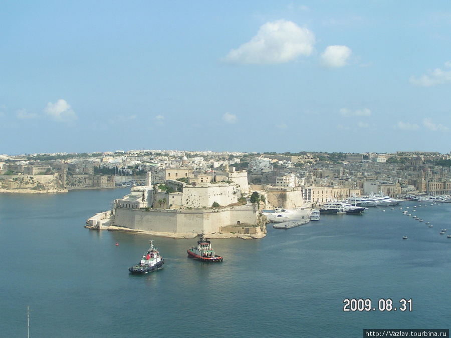 Вид с бастионов Валлетта, Мальта