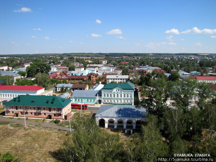 Вид на город с колокольни. Елабуга, Россия