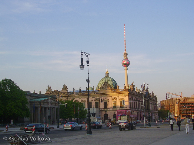 Вид на Телебашню и Берлинский собор Берлин, Германия