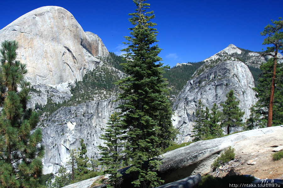 Панорама трейл в Йосемити Йосемити Национальный Парк, CША
