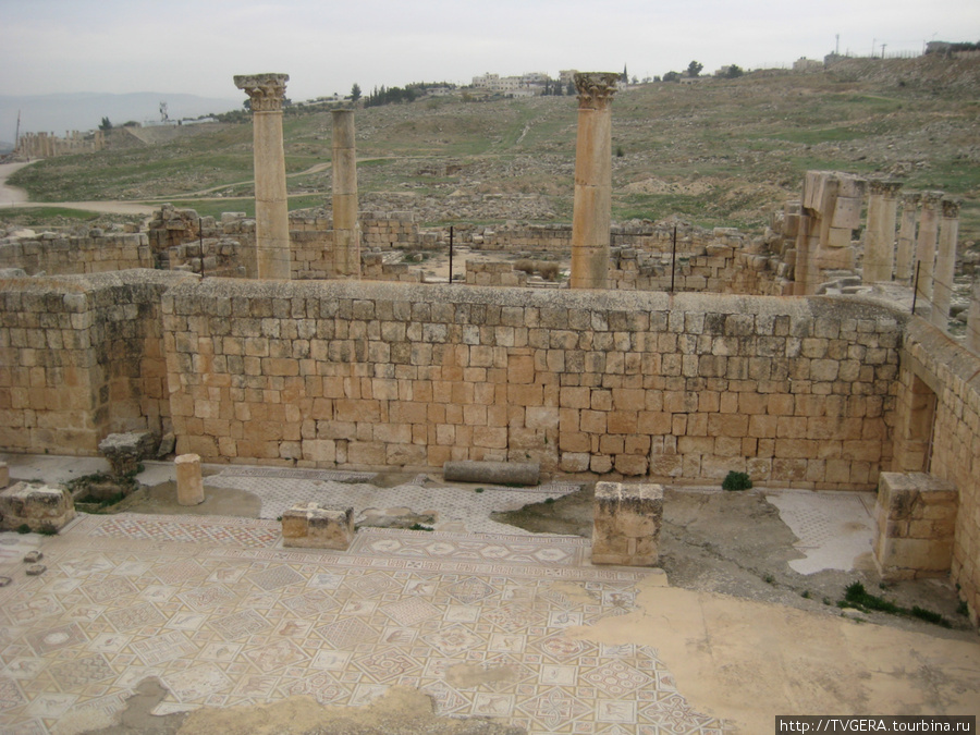 Римские мозаики в Джараше Иордания