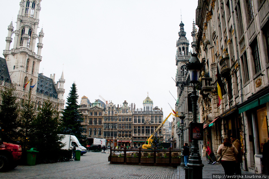 Городская Ратуша и площадь Гран-Плас Брюссель, Бельгия