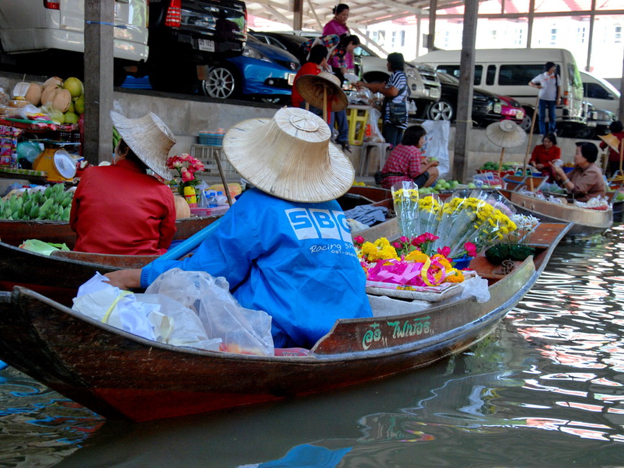 Кинематографичный плавучий рынок Damnoen Saduak