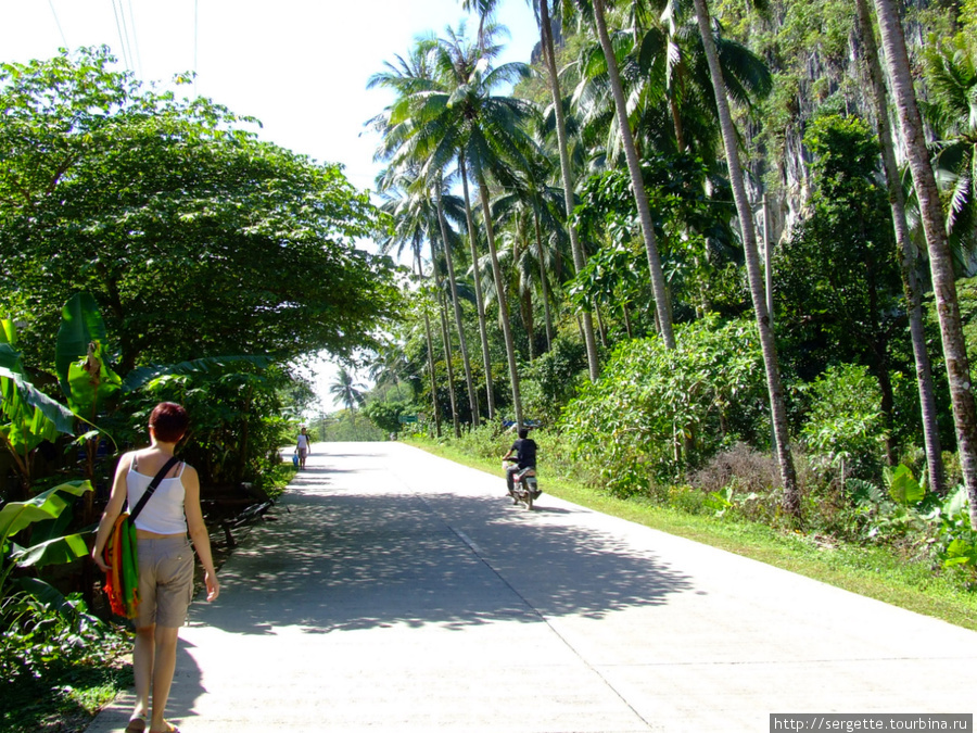 Дорога в Коронг Коронг Пуэрто-Принсеса, остров Палаван, Филиппины