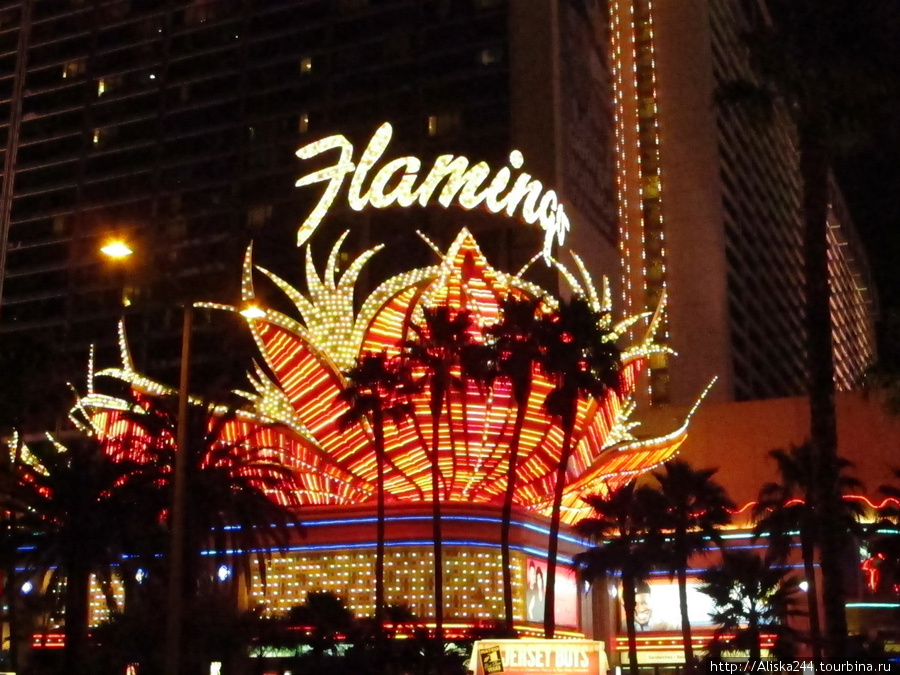 Las Vegas Strip ночью Лас-Вегас, CША