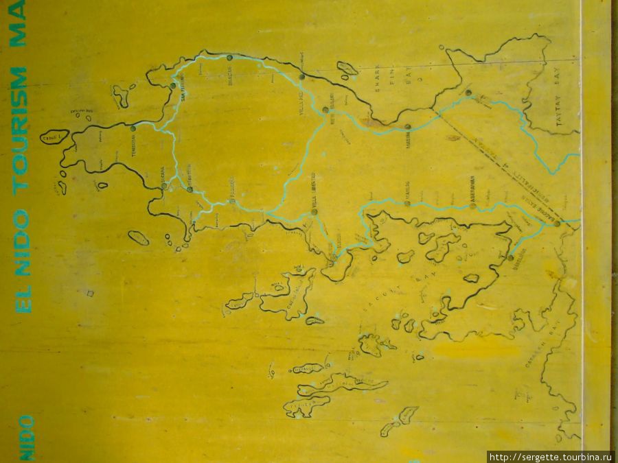Карта провинции Эль Нидо Эль-Нидо, остров Палаван, Филиппины