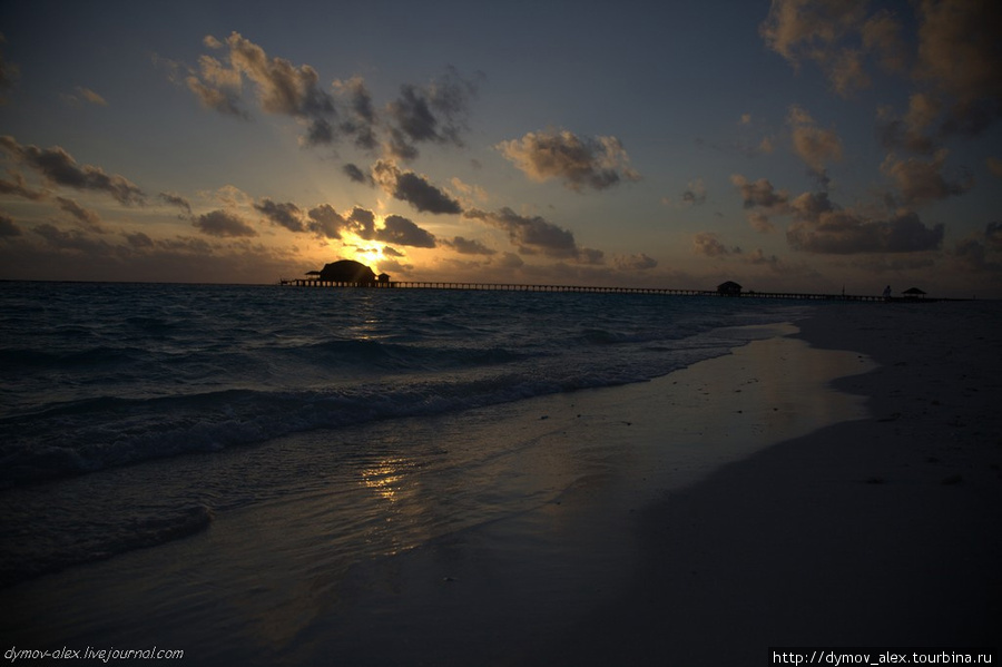 Закат. Мальдивские острова