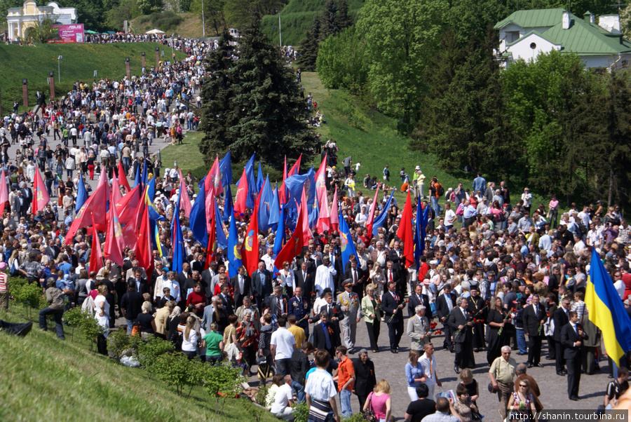 Торжественная демонстрация на 9 мая в Киеве Киев, Украина