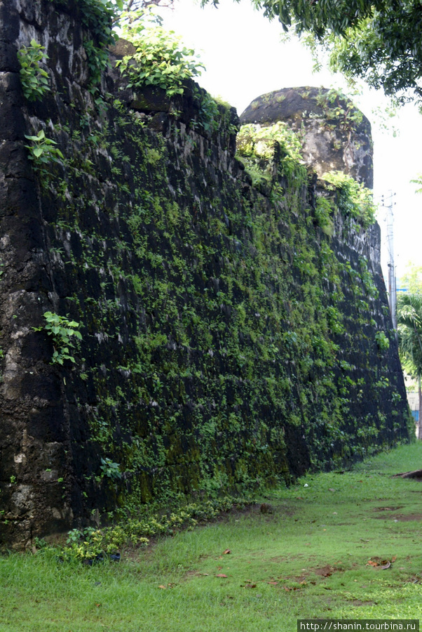 Стена форта Сан Педро в Себу Себу-Сити, остров Себу, Филиппины