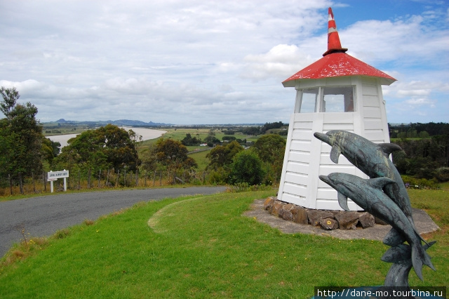 Памятник дельфинам Даргавилл, Новая Зеландия