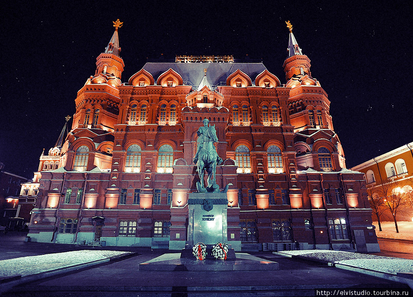 Ночная прогулка вокруг Кремля Москва, Россия