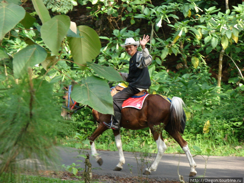 На лошадке к вулкану Бандунг, Индонезия
