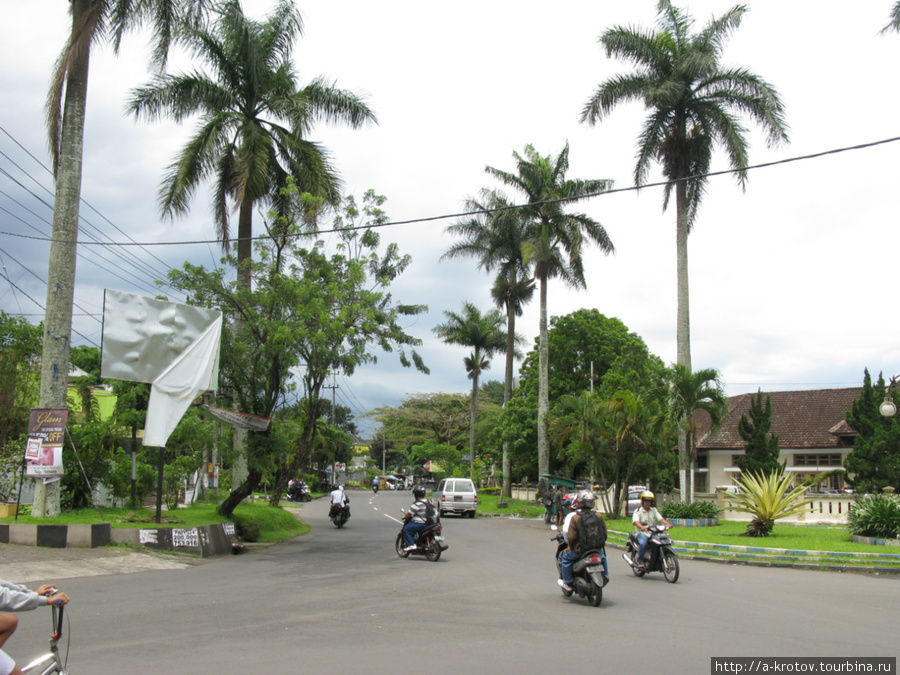 Одна из центральных улиц Маланг, Индонезия