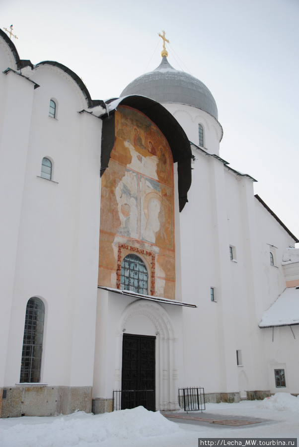 Западный фасад Святой Софии Великий Новгород, Россия