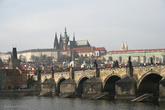 Вид на Влтаву и Карлов мост со стороны Старого Места