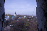 Вид с колокольни на станицу