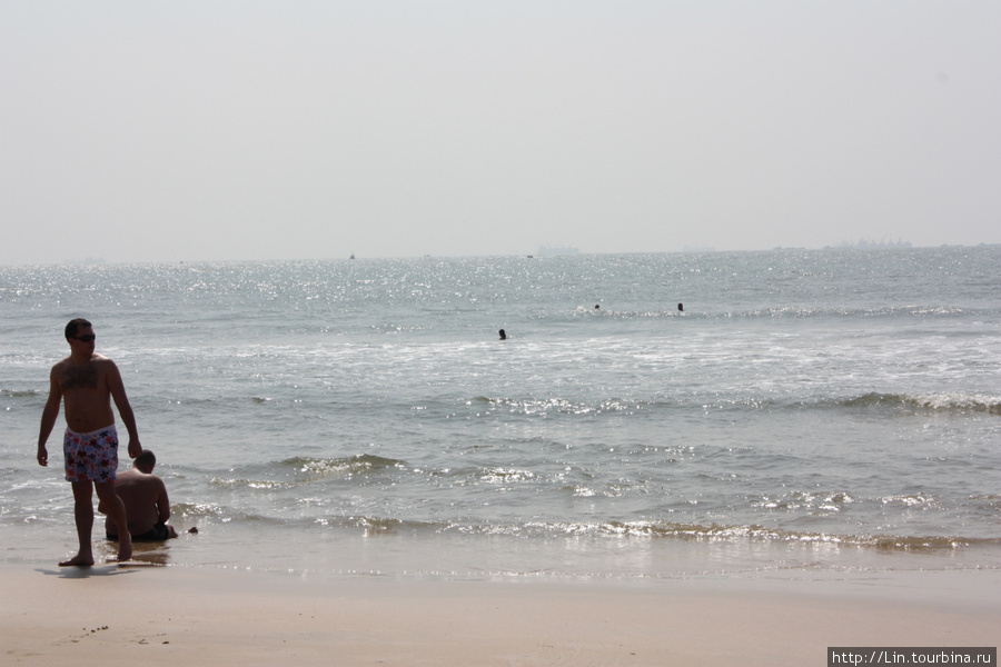 Самый нордический из северогоанских пляжей Кандолим, Индия