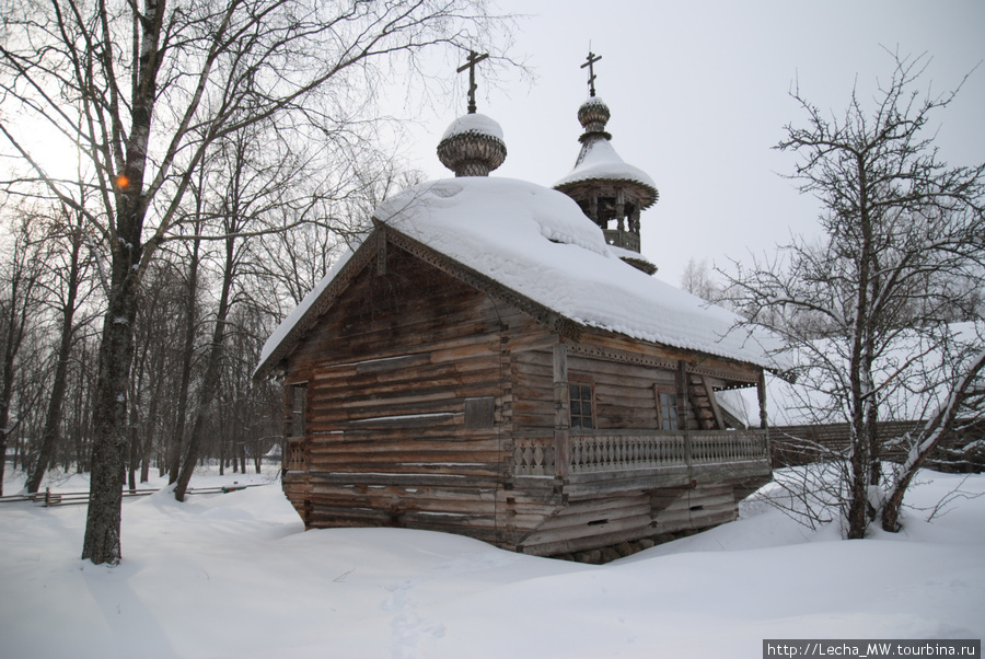 Часовня из селе Кашира XVIII века Новгородская область, Россия