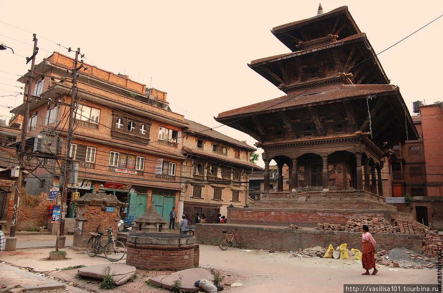 Непал, Патан, Площадь Дурбар, апрель 2010 г. Патан (Лалитпур), Непал