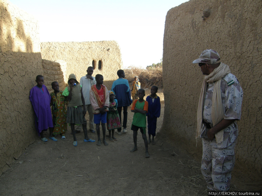 Деревня фульбе Область Мопти, Мали