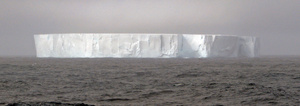 После прохода пролива Дрейка встретился первый айсберг. Антарктида близко...