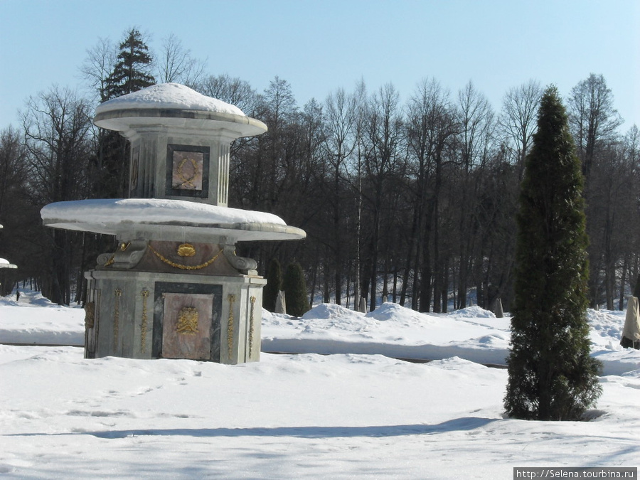 Петергоф. Нижний парк зимой. Петергоф, Россия