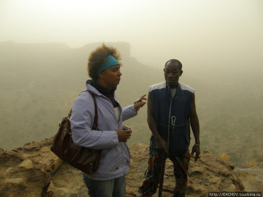 Наташа и гид Андон. Область Мопти, Мали