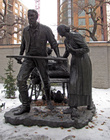 Памятник первым поселенцам-мормонам.