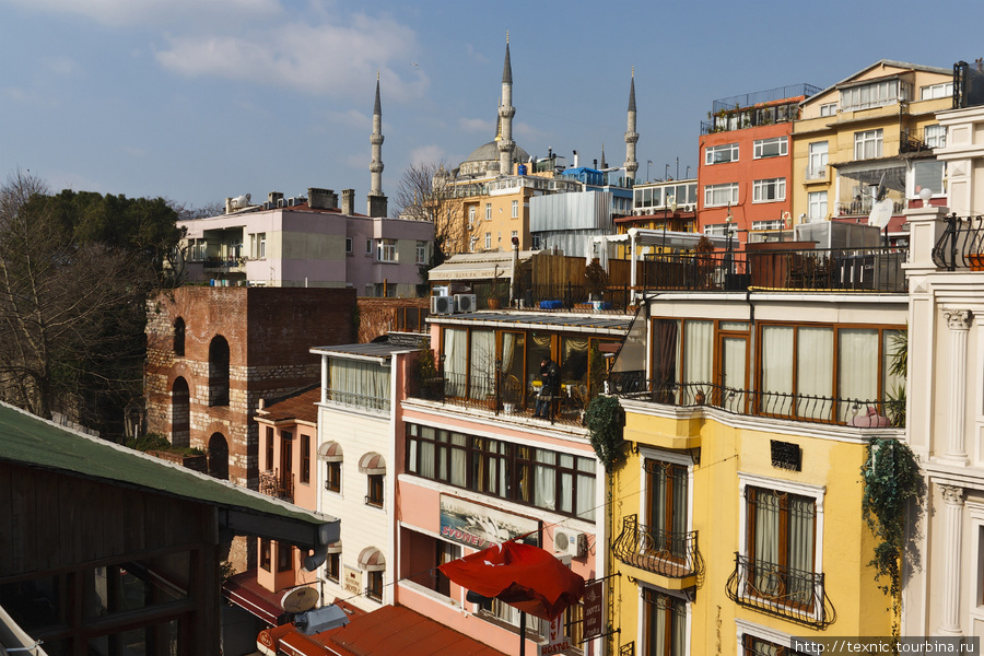 Вид с веранды 4 этажа Стамбул, Турция