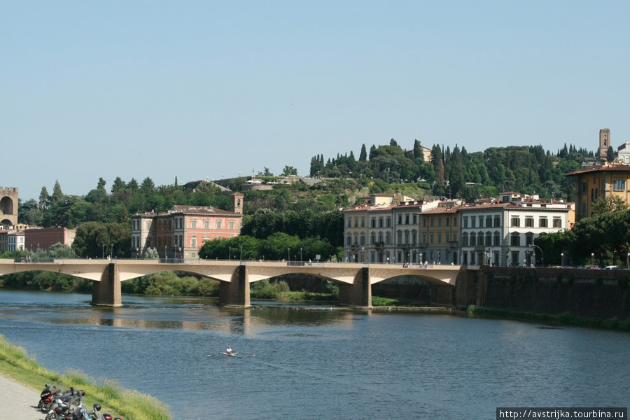 Река Арно и красавец Понте-Веккьо Флоренция, Италия