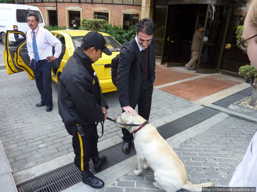Патруль с собакой. Богота, Колумбия
