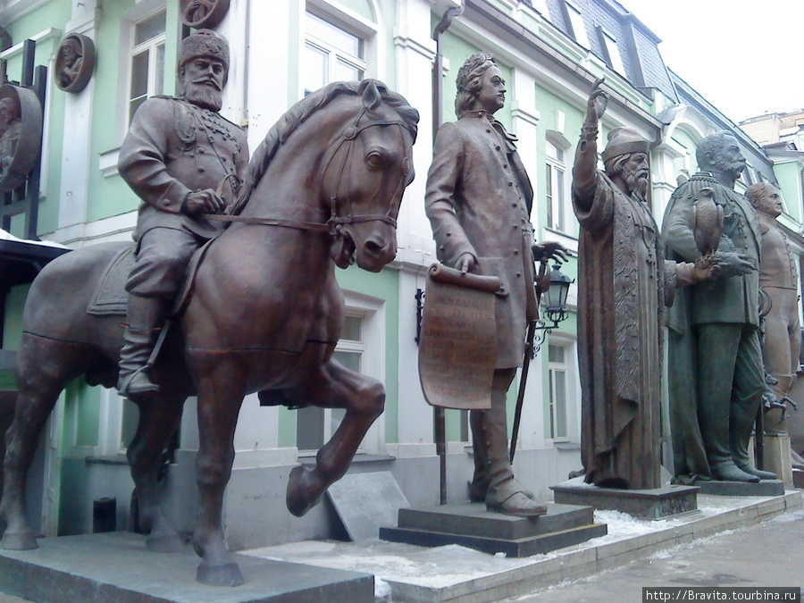 Во внутреннем дворике музея Москва, Россия