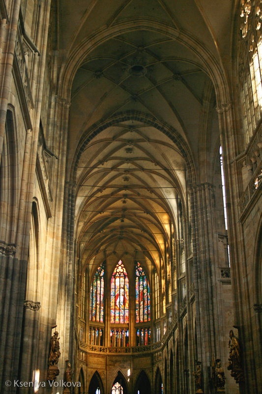 внутри собора Прага, Чехия